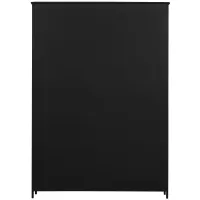 Exhibit XL 3-deurs vitrinekast metaal zwart